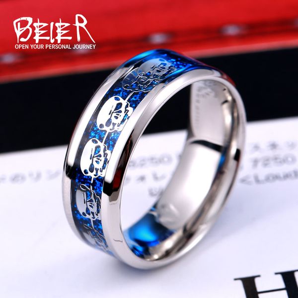 beier new store 316l stainless steel ring skull ring rock simple tail for men/women biker fashion jewelry br-r080, Golden;silver
beier new store 316l stainless steel ring skull ring rock simple tail for men/women biker fashion jewelry br-r080, Golden;silver