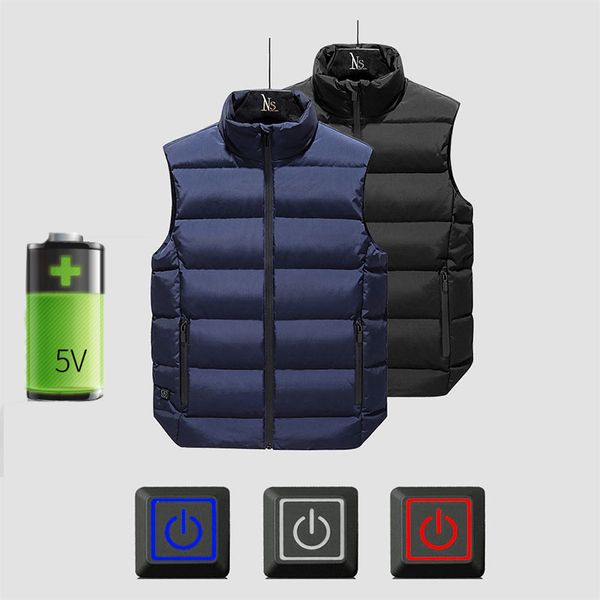 thermal clothing down winter women's electric heated jackets for ski outdoor men's smart heated vest winter usb charging warm, Gray;blue
thermal clothing down winter women's electric heated jackets for ski outdoor men's smart heated vest winter usb charging warm, Gray;blue