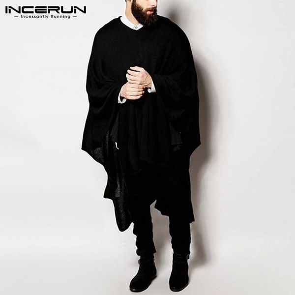 men's t-shirts incerun autumn fashion men t shirt cloak solid color streetwear 2021 v neck loose chic casual cape mens irregular, White;black
men's t-shirts incerun autumn fashion men t shirt cloak solid color streetwear 2021 v neck loose chic casual cape mens irregular, White;black