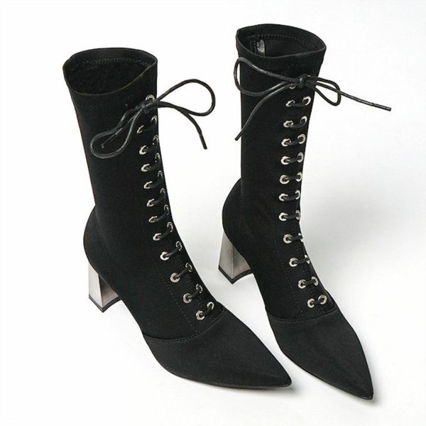 boots 2021 luxury autumn stretch fabric pointed fashion socks high-heeled tube mid-calf women, Black
boots 2021 luxury autumn stretch fabric pointed fashion socks high-heeled tube mid-calf women, Black