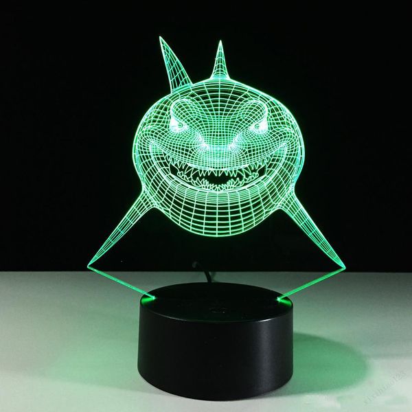 горячая продажа shark 3d optical illusion лампы night light 7 rgb свет dc 5v usb зарядка пятые батареи бесплатная доставка
горячая продажа shark 3d optical illusion лампы night light 7 rgb свет dc 5v usb зарядка пятые батареи бесплатная доставка