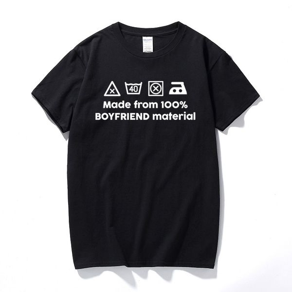 100% boyfriend material printed mens t shirt funny slogan tee humour gift cotton short sleeve t-shirt euro size camisetas
100% boyfriend material printed mens t shirt funny slogan tee humour gift cotton short sleeve t-shirt euro size camisetas
