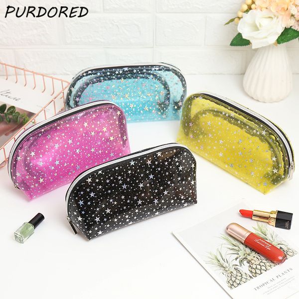 purdored 1 pc clear pvc makeup cosmetic bag star women makeup organizer bag travel transparent case kosmetyczka neceser
purdored 1 pc clear pvc makeup cosmetic bag star women makeup organizer bag travel transparent case kosmetyczka neceser