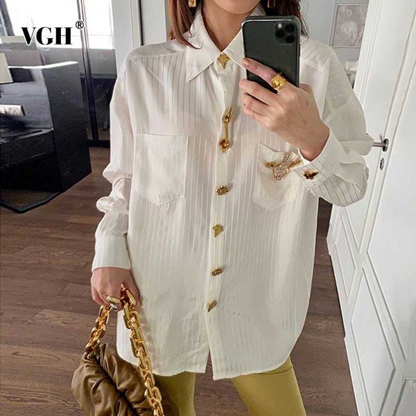 vgh casual patchwork diamond striped blouse for women lapel long sleeve loose white shirts female fashion new clothing 2020 fall
vgh casual patchwork diamond striped blouse for women lapel long sleeve loose white shirts female fashion new clothing 2020 fall