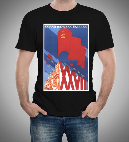 course of peace and of creation soviet posters t-shirt s to 5xl