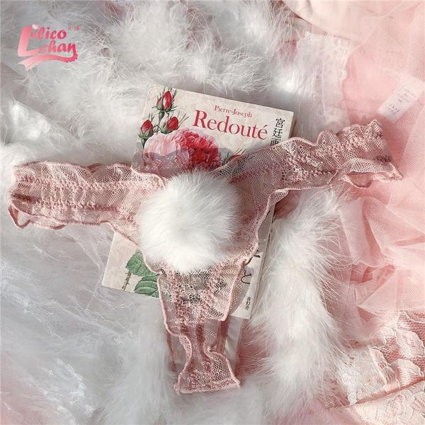 women's panties 2021 kawaii thong wth cute tail lolita briefs triangle underpants knickers underwear g-string for girls, Black;pink
women's panties 2021 kawaii thong wth cute tail lolita briefs triangle underpants knickers underwear g-string for girls, Black;pink