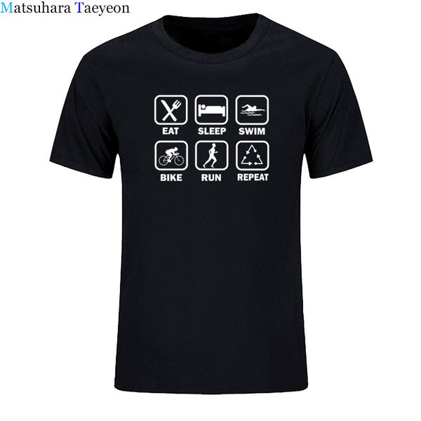 тенниска mens смешной eat sleep триатлон футболки мужчин летний стиль с коротким рукавом футболка хлопок o-образным вырезом прохладный футбо 
тенниска mens смешной eat sleep триатлон футболки мужчин летний стиль с коротким рукавом футболка хлопок o-образным вырезом прохладный футбо