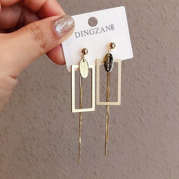 high-end exaggerated geometric statement earrings matte gold color long dangle earrings women party jewelry, Silver
high-end exaggerated geometric statement earrings matte gold color long dangle earrings women party jewelry, Silver