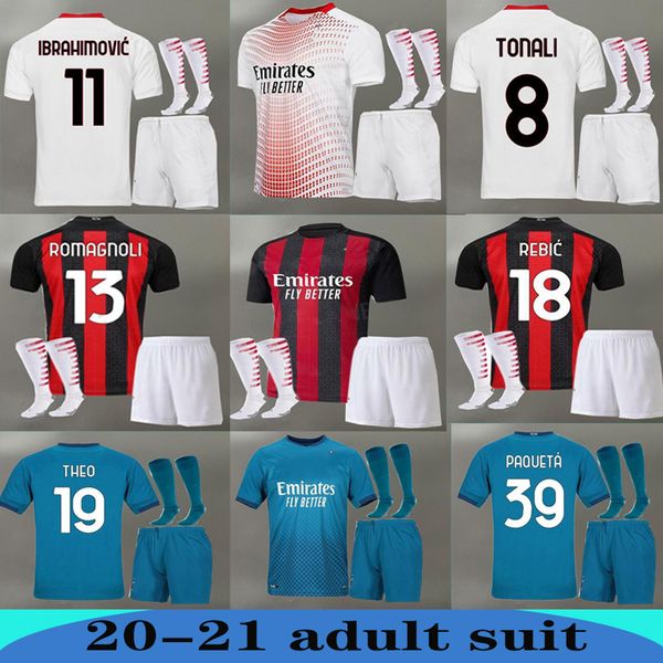new 2020 2021 ibrahimovic calhanoglu brahim rebic theo tonali romagnoli soccer jerseys 20 21 fans adults+socks kit football shirt, Black
new 2020 2021 ibrahimovic calhanoglu brahim rebic theo tonali romagnoli soccer jerseys 20 21 fans adults+socks kit football shirt, Black