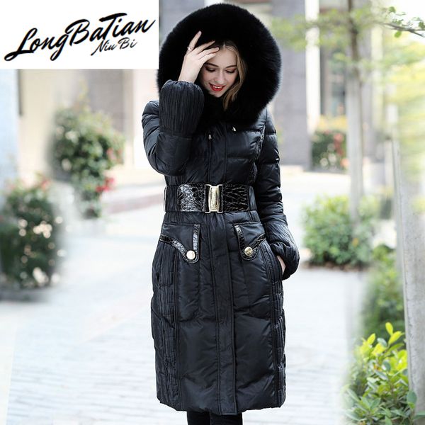 women's down & parkas luxury real fur hooded winter jacket female thick warm duck coat woman u13358, Black
women's down & parkas luxury real fur hooded winter jacket female thick warm duck coat woman u13358, Black