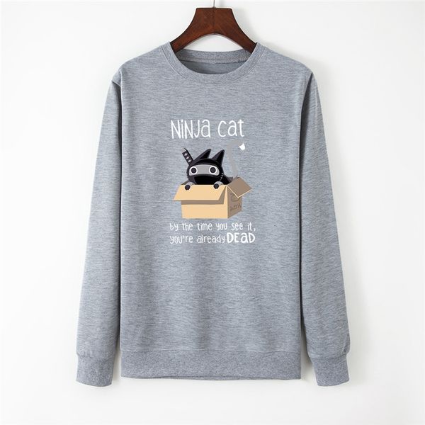 new ninja cat print women hoodie long sleeve pullover women's sweatshirt autumn hoodies women o-neck clothes casual, Black
new ninja cat print women hoodie long sleeve pullover women's sweatshirt autumn hoodies women o-neck clothes casual, Black
