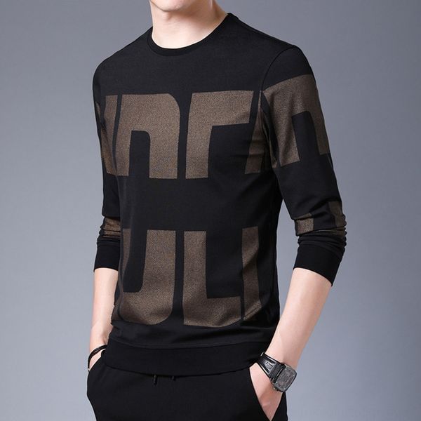 autumn pullover fashion youth round neck large letter printed long sleeve base shirt 2020 new korean style men's pullover sweater i4nvw, Black
autumn pullover fashion youth round neck large letter printed long sleeve base shirt 2020 new korean style men's pullover sweater i4nvw, Black