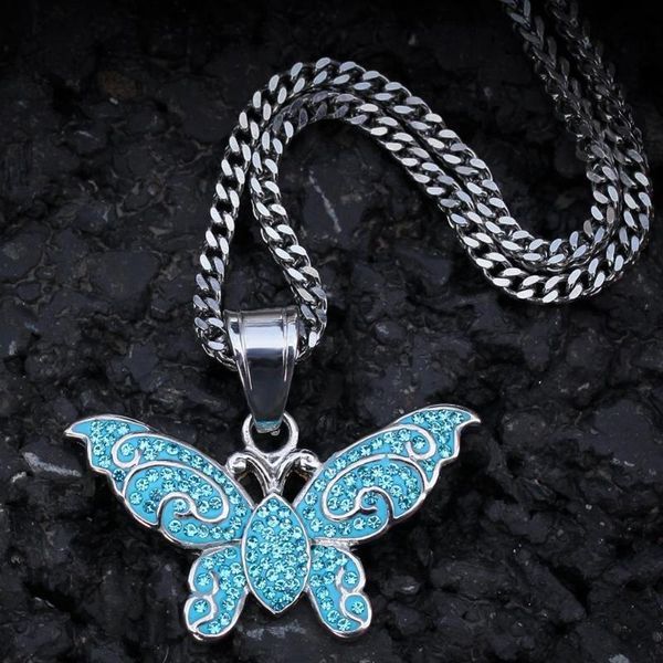 pendant necklaces small colorful animal butterfly necklace & iced out men's women hip hop rock jewelry, Silver
pendant necklaces small colorful animal butterfly necklace & iced out men's women hip hop rock jewelry, Silver