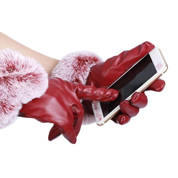 five fingers gloves fashion leather driving outdoor screen sense women thicken winter warm simulation hair mitten ladies, Blue;gray
five fingers gloves fashion leather driving outdoor screen sense women thicken winter warm simulation hair mitten ladies, Blue;gray