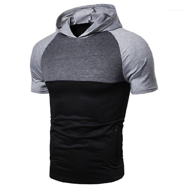 panelled zipper pocket hooded designer t shirts summer fashion breathable mens tees casual teenager t shirt mens clothes, White;black
panelled zipper pocket hooded designer t shirts summer fashion breathable mens tees casual teenager t shirt mens clothes, White;black