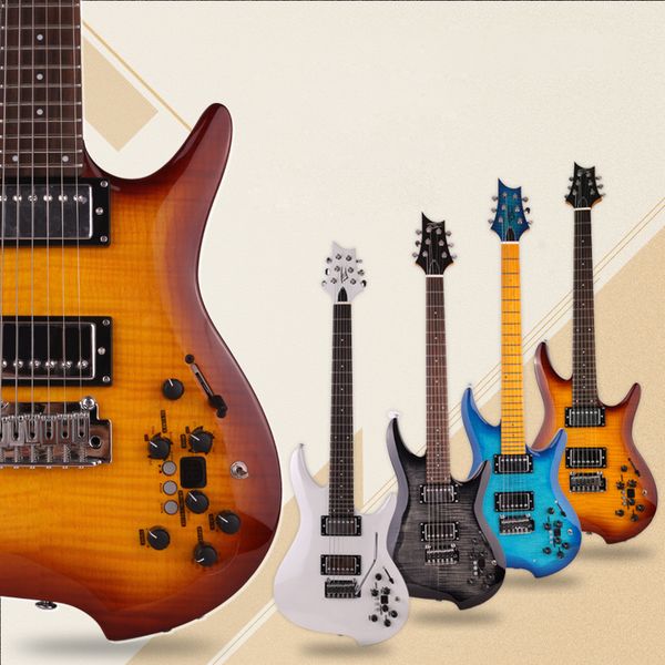 good quality silent flame maple electric guitar built in effect portable travel ing
good quality silent flame maple electric guitar built in effect portable travel ing