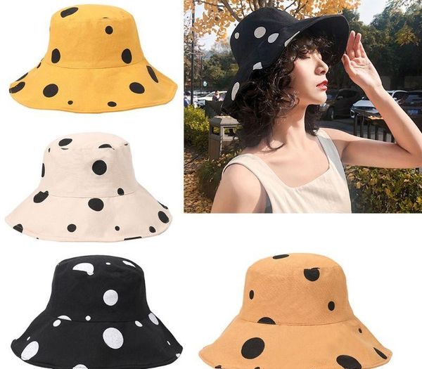 women summer wide brim floppy bucket hat vintage polka dot cotton fisherman cap x7ya, Blue;gray
women summer wide brim floppy bucket hat vintage polka dot cotton fisherman cap x7ya, Blue;gray
