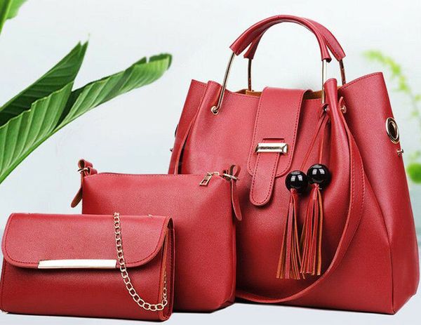women ladies fashon handbag 3pcs per set solid leather large totes mini flap composite bags fashion new
women ladies fashon handbag 3pcs per set solid leather large totes mini flap composite bags fashion new