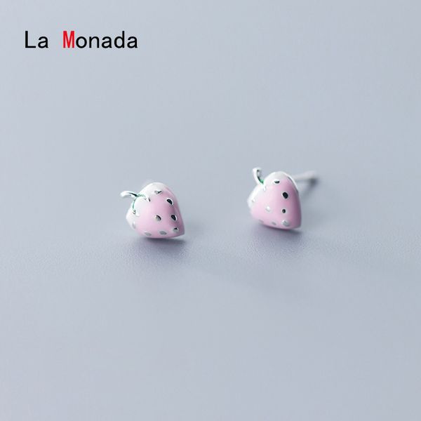 other la monada korean minimalist women earrings silver 925 pink strawberry fine jewelry stud for, Golden;silver
other la monada korean minimalist women earrings silver 925 pink strawberry fine jewelry stud for, Golden;silver