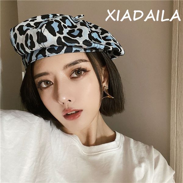 berets european and american style personalized fashion colorful leopard beret early autumn women versatile thin painter hat retro temp, Blue;gray
berets european and american style personalized fashion colorful leopard beret early autumn women versatile thin painter hat retro temp, Blue;gray