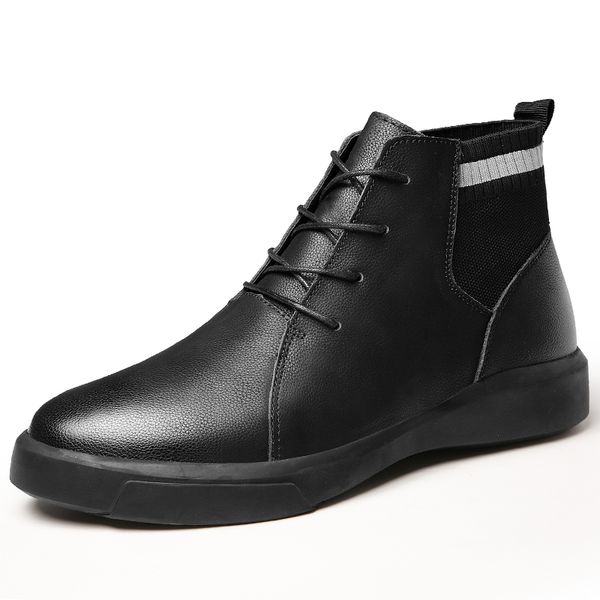 boots men cow suede men's winter ankle boot men warmest snow boots casual thick fur shoes big size 47, Black
boots men cow suede men's winter ankle boot men warmest snow boots casual thick fur shoes big size 47, Black