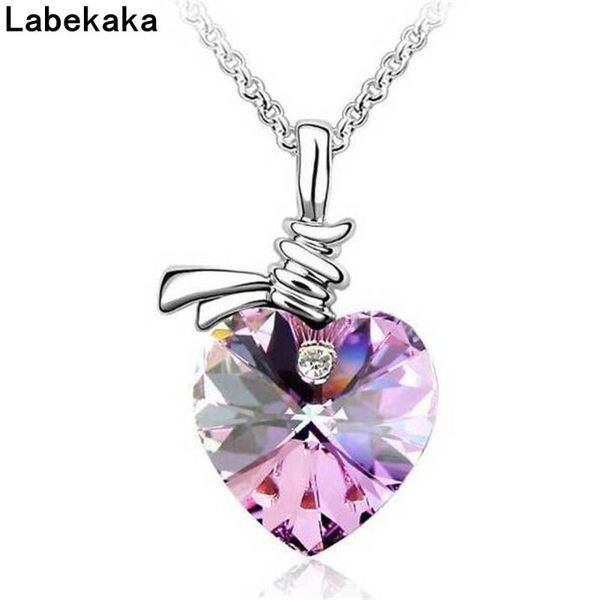 labekaka heart necklace pendant for women fashion party jewelry accessories gift embellished with crystals from, Silver
labekaka heart necklace pendant for women fashion party jewelry accessories gift embellished with crystals from, Silver