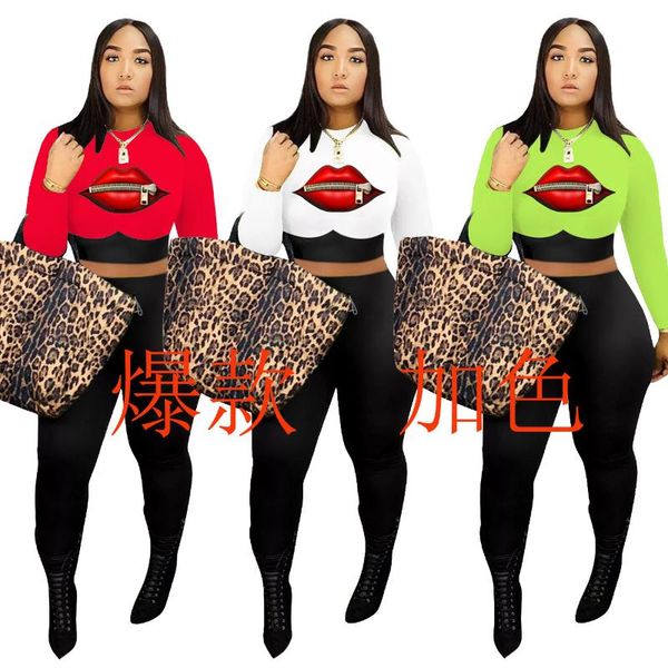 women's tracksuits 36l8145 autumn winter women casual fashion lips print skinny navel two piece set and pants tracksuit sweatsuit outfi, Gray
women's tracksuits 36l8145 autumn winter women casual fashion lips print skinny navel two piece set and pants tracksuit sweatsuit outfi, Gray