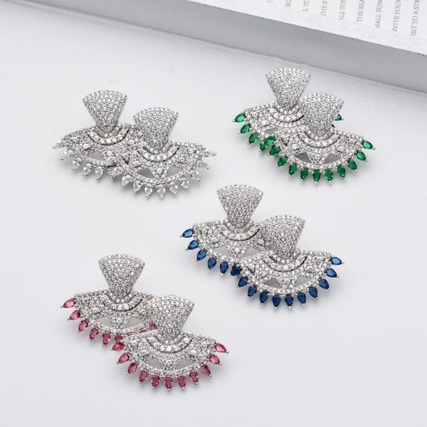 stud fan-shaped cubic zirconia earrings in various colors, jewelry zircon for women/girls weddings, er-271, Golden;silver
stud fan-shaped cubic zirconia earrings in various colors, jewelry zircon for women/girls weddings, er-271, Golden;silver