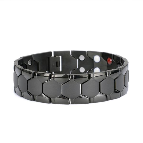link, chain health magnetic therapy bracelet men jewelry black 316l stainless steel 4 elements bracelets & bangles power
link, chain health magnetic therapy bracelet men jewelry black 316l stainless steel 4 elements bracelets & bangles power