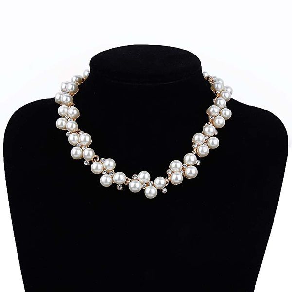 sweet long imitate pearl choker necklace elegant bridal jewelry women party crystal beaded wedding female brincos accessories, Silver
sweet long imitate pearl choker necklace elegant bridal jewelry women party crystal beaded wedding female brincos accessories, Silver