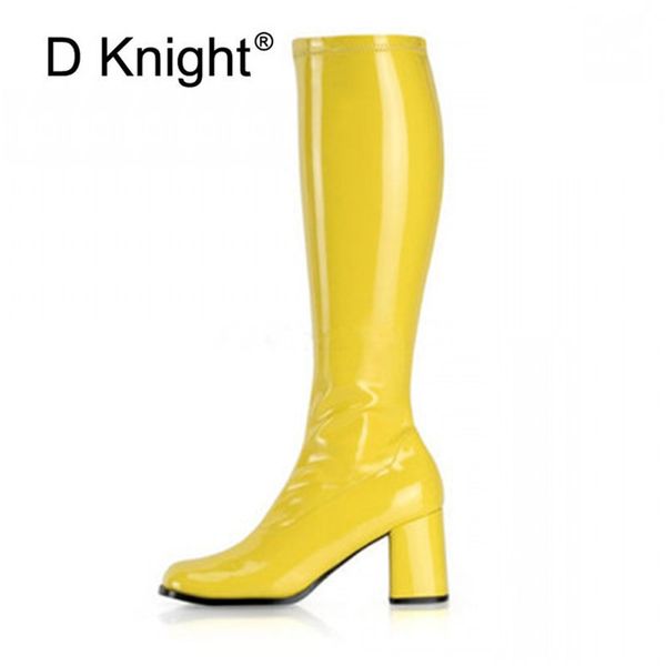 size 33-43 women knee high boots patent leather high heels boots shoes woman cindy color zip square heel lady western boot shoes, Black
size 33-43 women knee high boots patent leather high heels boots shoes woman cindy color zip square heel lady western boot shoes, Black
