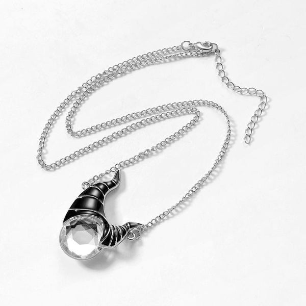 harong maleficent horns necklace crystals charms necklace women girl wear villain hiphop jewelry party black enamel pendant gift, Silver
harong maleficent horns necklace crystals charms necklace women girl wear villain hiphop jewelry party black enamel pendant gift, Silver