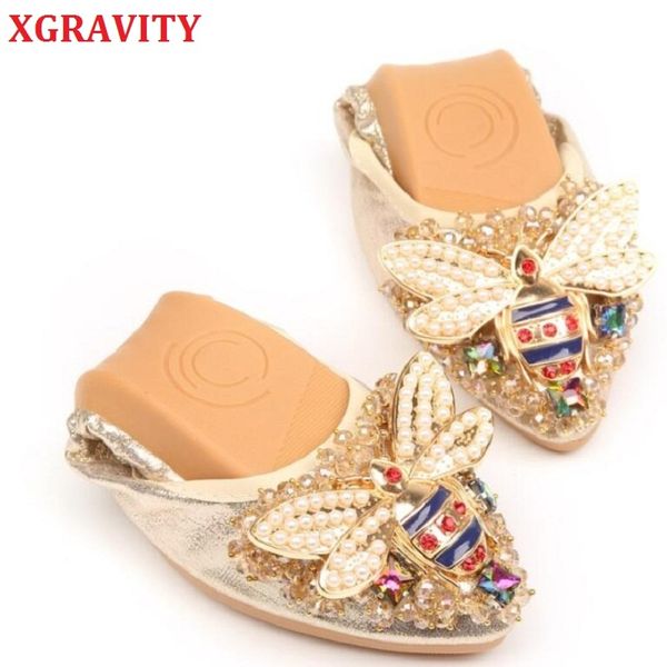 xgravity bee designer crystal woman big size flat shoes elegant comfortable lady fashion rhinestone women soft girl shoes 200924, Black
xgravity bee designer crystal woman big size flat shoes elegant comfortable lady fashion rhinestone women soft girl shoes 200924, Black