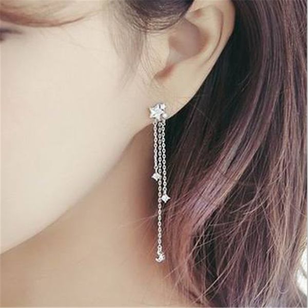 dangle & chandelier s golden cute star moon asymmetrical long tassel dangling earring for women 2021 korean fashion drop earrings, Silver
dangle & chandelier s golden cute star moon asymmetrical long tassel dangling earring for women 2021 korean fashion drop earrings, Silver
