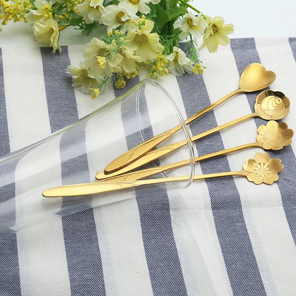 4 pcs petal spoons stainless steel long handle ice cream sundae coffee ladles 18cm long gold
4 pcs petal spoons stainless steel long handle ice cream sundae coffee ladles 18cm long gold