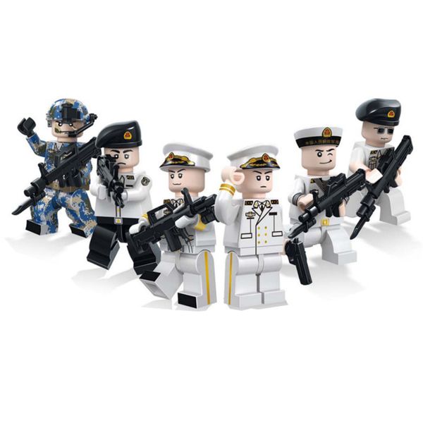 6 pcs lot sea dragon special force military toy figure with weapon building blocks brick for boy
6 pcs lot sea dragon special force military toy figure with weapon building blocks brick for boy