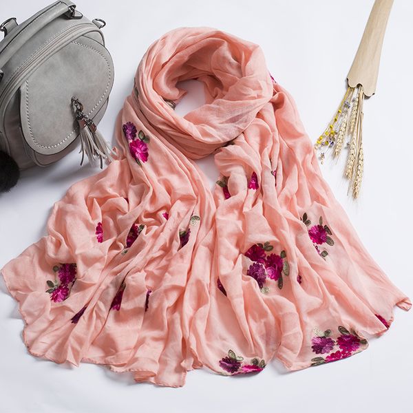 scarves spring and summer scarf women's national wind shawl embroidered linen flower cotton sunscreen, Blue;gray
scarves spring and summer scarf women's national wind shawl embroidered linen flower cotton sunscreen, Blue;gray
