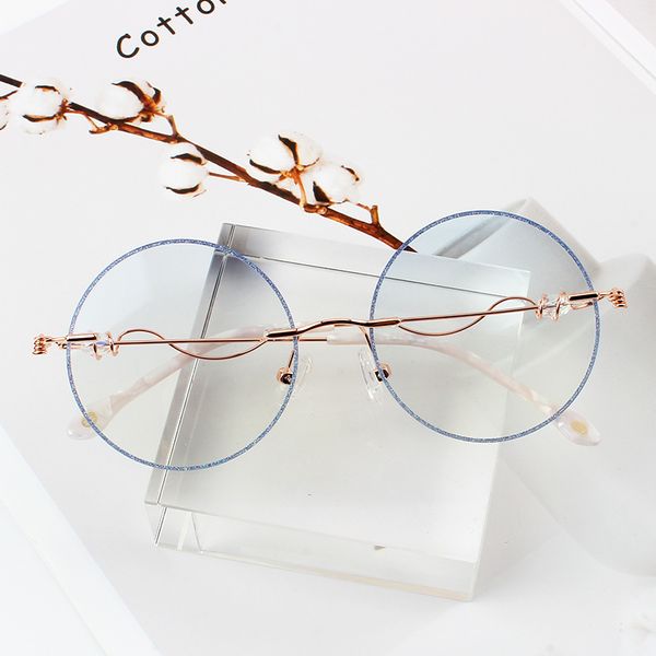 sunglasses women anti blue ray light blocking glasses uv400 for computer lightweight rimless round fashion eyeglasses frame, White;black
sunglasses women anti blue ray light blocking glasses uv400 for computer lightweight rimless round fashion eyeglasses frame, White;black