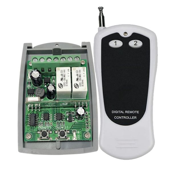 rf relay receiver module - wireless 2 ch switch, 433 mhz rf remote controls transmitter for home lihgts, ceiling fan (button 1&2
rf relay receiver module - wireless 2 ch switch, 433 mhz rf remote controls transmitter for home lihgts, ceiling fan (button 1&2