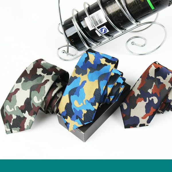 the new korean version of the groom's man marriage and leisure british camouflage 6cm men's narrow version small tie tide, Black;gray
the new korean version of the groom's man marriage and leisure british camouflage 6cm men's narrow version small tie tide, Black;gray