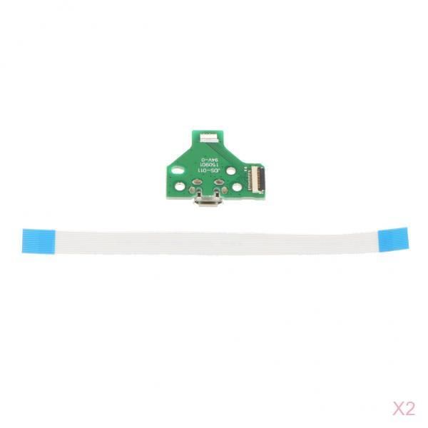 2pack usb зарядный порт разъем платы jds-011 +12 pin flex кабель для sony ps4 
2pack usb зарядный порт разъем платы jds-011 +12 pin flex кабель для sony ps4