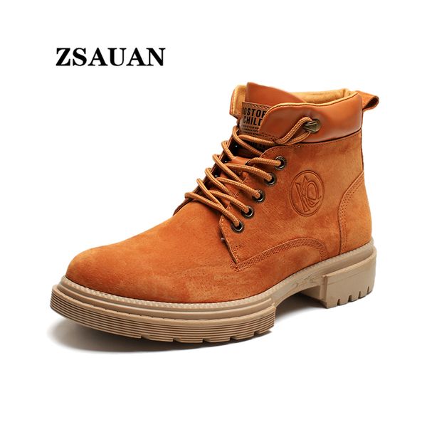 zsauan platform thick sole fashion men boots pig genuine leather casual ankle boots comfortable yellow brown, Black
zsauan platform thick sole fashion men boots pig genuine leather casual ankle boots comfortable yellow brown, Black