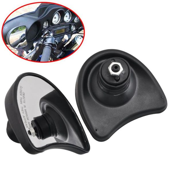 motorcycle chrome/black batwing fairing mount mirrors side rear view for electra street glide 1996-2013
motorcycle chrome/black batwing fairing mount mirrors side rear view for electra street glide 1996-2013