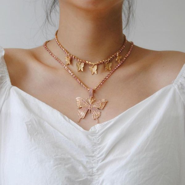 2pcs luxury shiny rhinestone chain choker necklace for women crystal butterfly pendant necklace hip hop party jewelry gift, Golden;silver
2pcs luxury shiny rhinestone chain choker necklace for women crystal butterfly pendant necklace hip hop party jewelry gift, Golden;silver