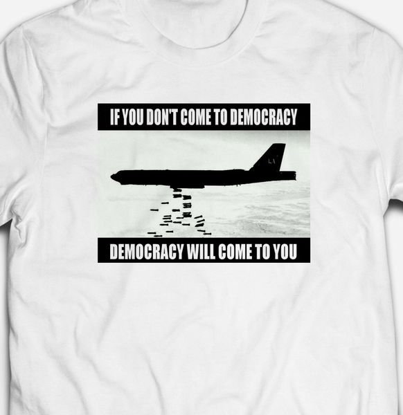 democracy slogan war protest politics bombs summer men o-neck print t-shirts fashion slim short sleeve o neck t shirt
democracy slogan war protest politics bombs summer men o-neck print t-shirts fashion slim short sleeve o neck t shirt