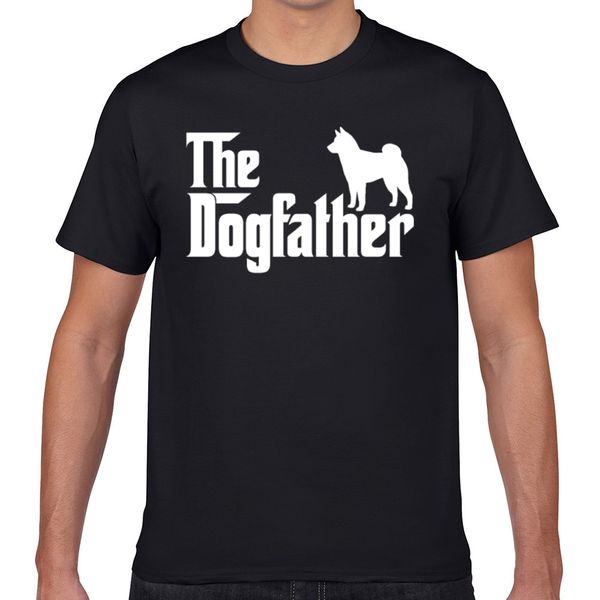 t shirt men shiba inu dogfather casual black geek print male tshirt xxxl