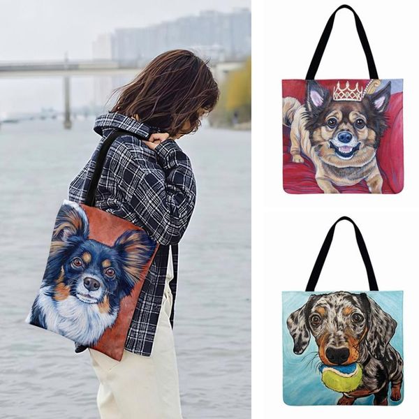 outdoor beach bags fashion shopping bag watercolor dog oil painting printed tote bag for women casual tote ladies shoulder
outdoor beach bags fashion shopping bag watercolor dog oil painting printed tote bag for women casual tote ladies shoulder