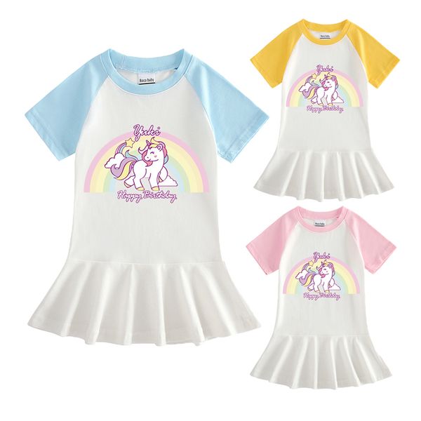 summer girls dressse for children rainbow unicorn cute princess dress kids short sleeve birthday dresses baby cotton, Red;yellow
summer girls dressse for children rainbow unicorn cute princess dress kids short sleeve birthday dresses baby cotton, Red;yellow
