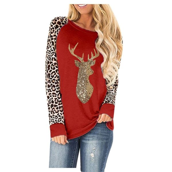 plus size women sweater christmas deer sequined leopard patchwork round neck fashion long sleeve t-shirt 2020 autumn winter clothes e92401, White
plus size women sweater christmas deer sequined leopard patchwork round neck fashion long sleeve t-shirt 2020 autumn winter clothes e92401, White