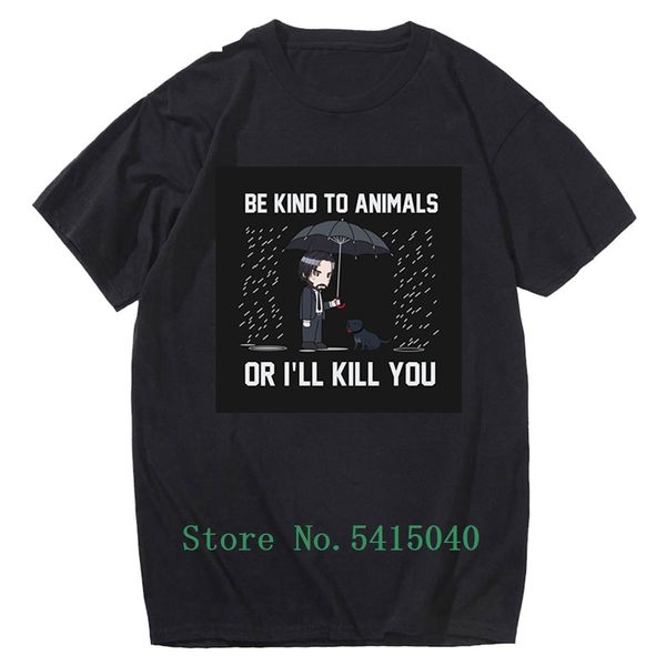 john wick men black t-shirt summer sleeve homme 100% cotton man's t shirt be kind to the animals prints funny t-shirts
john wick men black t-shirt summer sleeve homme 100% cotton man's t shirt be kind to the animals prints funny t-shirts